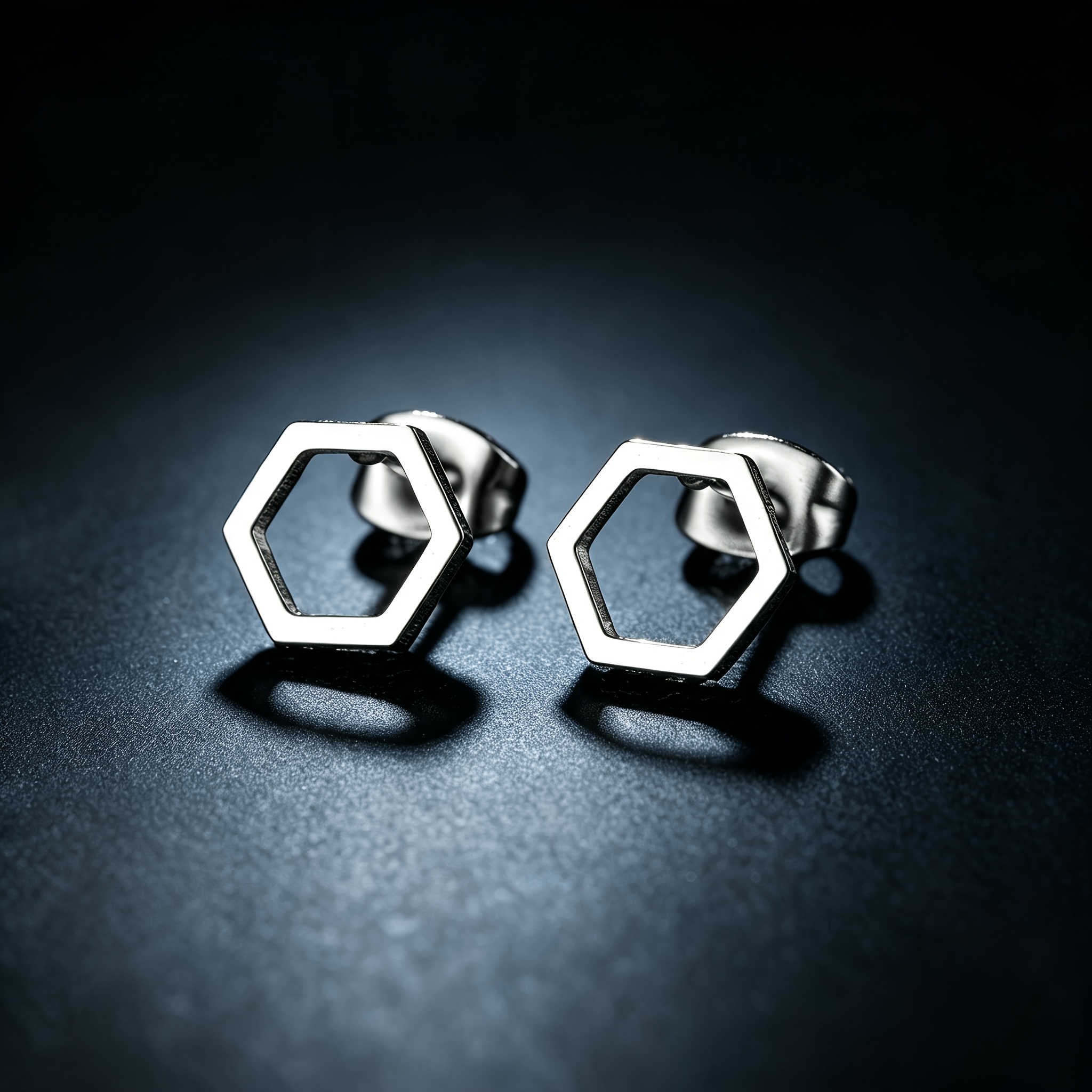 Women's Minimalist Style Stainless Steel Ear Studs Set